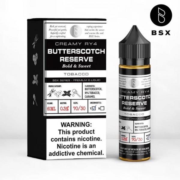 Glas BSX Butterscotch Reserve eJuice